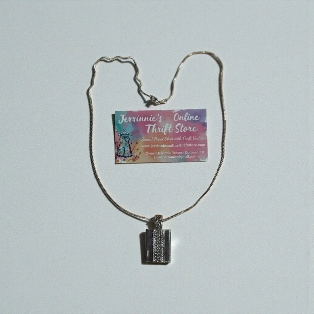 Braided Design Men's Dog‎ Tag Pendant Necklace